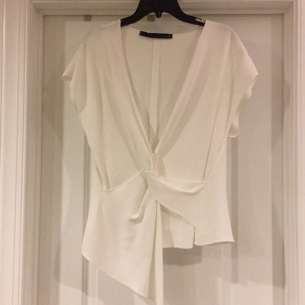 Zara white blouse